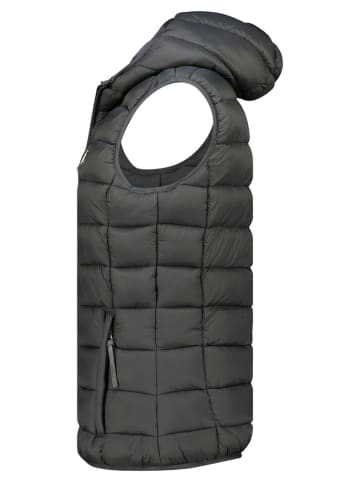 Geographical Norway Kamizelka pikowana "Vatikotal" w kolorze ciemnoszarym