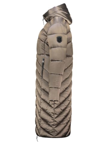 Geographical Norway Doorgestikte mantel "Blanche" taupe