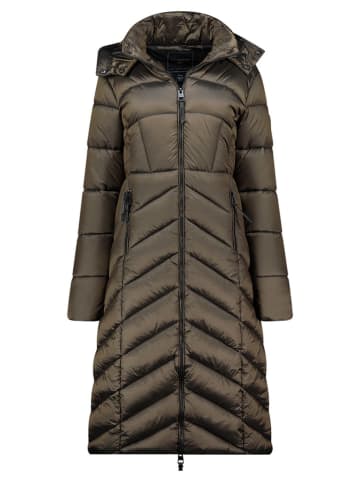 Geographical Norway Doorgestikte mantel "Blanche" kaki