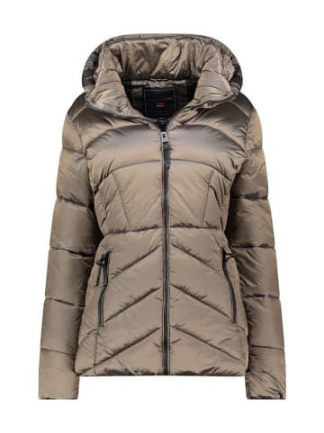 Geographical Norway Kurtka zimowa "Blanche" w kolorze szarobrązowym
