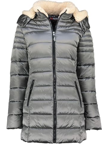 Geographical Norway Płaszcz pikowany "Carenne" w kolorze szarym