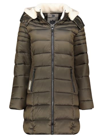 Geographical Norway Płaszcz pikowany "Carenne" w kolorze khaki