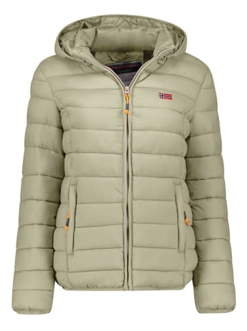 Geographical Norway Kurtka pikowana "Atikolor" w kolorze jasnozielonym