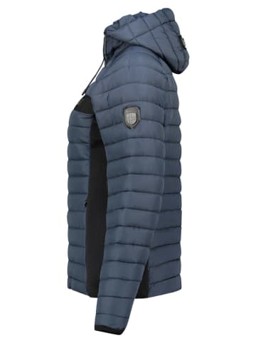 Geographical Norway Doorgestikte jas "Aretha" donkerblauw