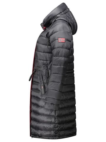 Geographical Norway Doorgestikte mantel "Batiga" zwart