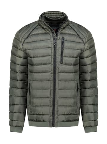 Geographical Norway Doorgestikte jas "Alonzo" kaki