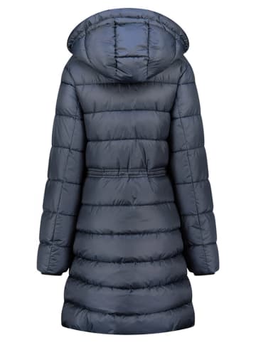 Geographical Norway Doorgestikte mantel "Bertille" donkerblauw