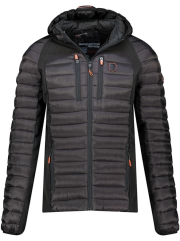Geographical Norway Doorgestikte jas "Diabolo" zwart