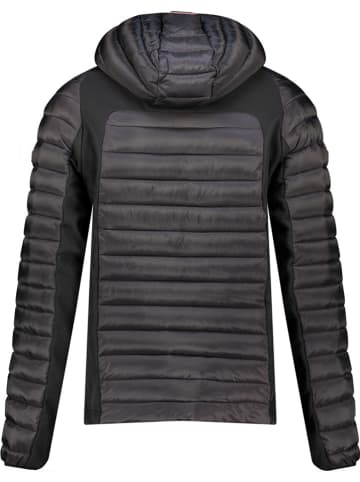 Geographical Norway Doorgestikte jas "Diabolo" zwart