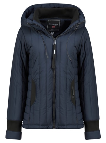 Geographical Norway Doorgestikte jas "Bitia" donkerblauw