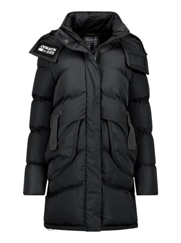 Geographical Norway Płaszcz pikowany "Dalmira" w kolorze czarnym