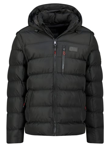 Geographical Norway Doorgestikte jas "Badamo" zwart