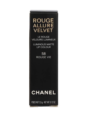 Chanel Szminka "Rouge Allure Velvet Luminous Matte - #58 Rouge Vie" - 3,5 g