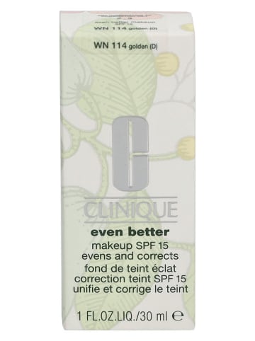 Clinique Foundation "Even Better Make-Up - WN 114 Golden (D)" - LSF 15, 30 ml