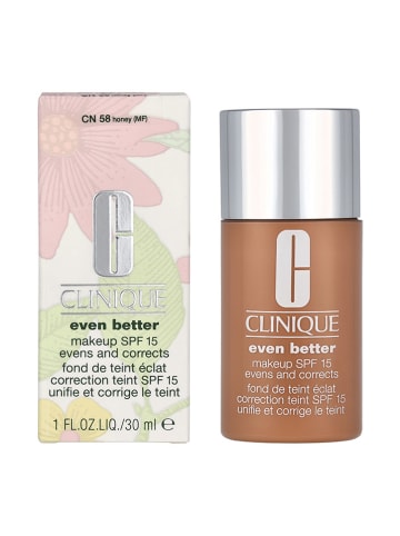 Clinique Foundation "Even Better - 58 honey" - SPF 15, 30 ml