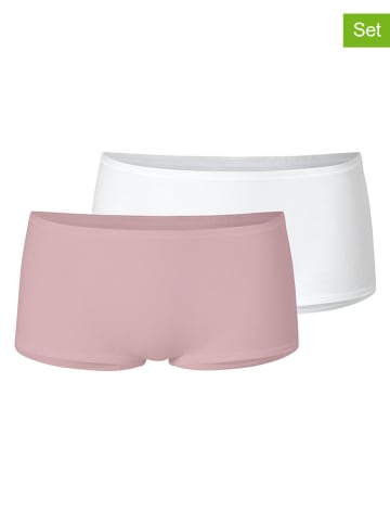 Schiesser 2er-Set: Pantys in Rosa/ Weiß