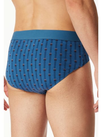 Schiesser 3er-Set: Slips in Dunkelblau/ Blau