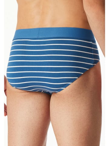 Schiesser Slipy (3 pary) w kolorze niebiesko-czarnym