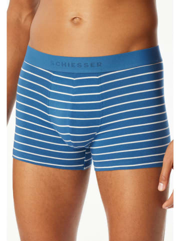 Schiesser 3er-Set: Boxershorts in Schwarz/ Blau