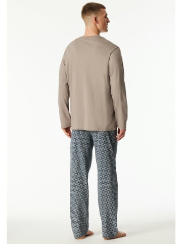 Schiesser Pyjama in Beige