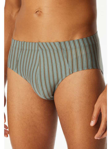 Schiesser 3-delige set: slips donkerblauw/groen