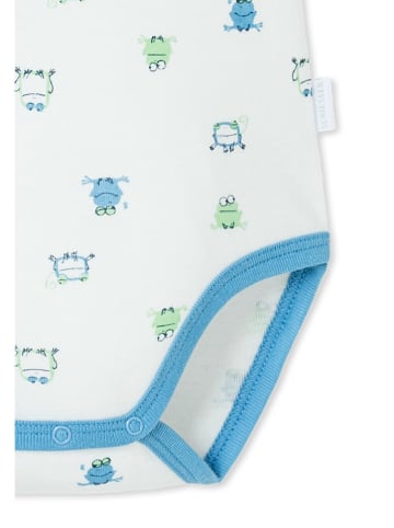 Schiesser Romper wit/lichtblauw