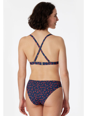 Schiesser Biustonosz bikini w kolorze granatowo-czerwonym