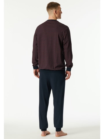 Schiesser Piżama w kolorze granatowym