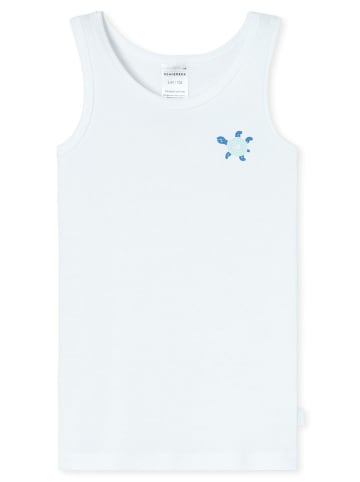 Schiesser 2er-Set: Tops in Weiß/ Türkis