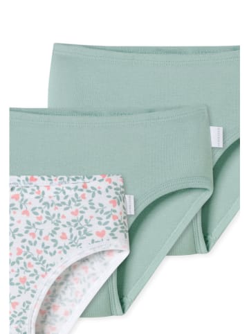 Schiesser Figi (3 pary) w kolorze zielono-białym