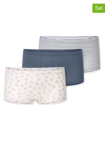 Schiesser 3er-Set: Pantys in Dunkelblau/ Weiß