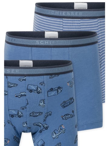 Schiesser 3er-Set: Boxershorts in Blau