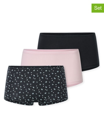 Schiesser 3er-Set: Pantys in Schwarz/ Rosa