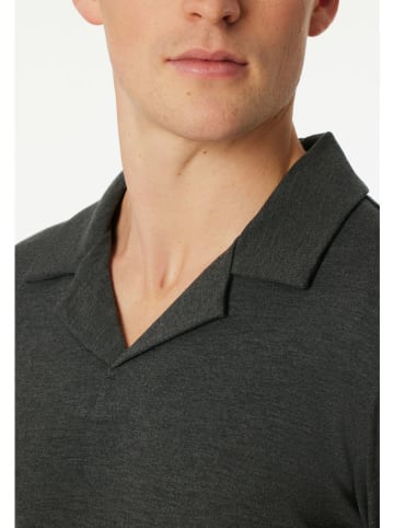 Schiesser Piżama w kolorze antracytowym