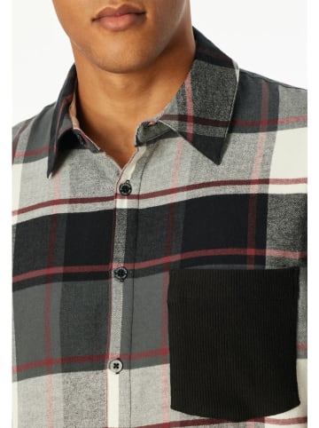 Schiesser Koszulka piżamowa w kolorze antracytowym