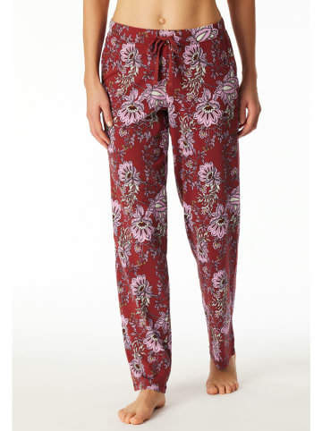 Schiesser Spodnie piżamowe w kolorze czerwonym