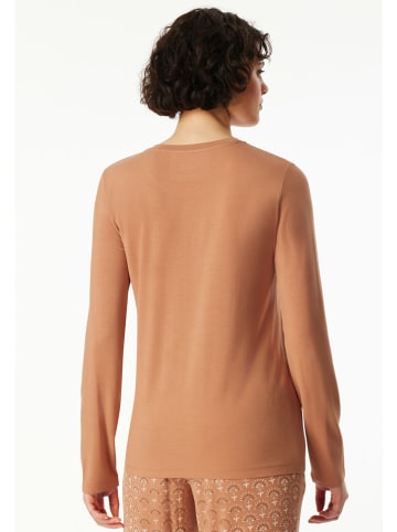 Schiesser Koszulka piżamowa w kolorze beżowym