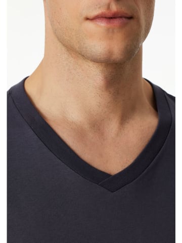 Schiesser Koszulka piżamowa w kolorze granatowym