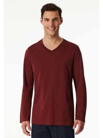 Schiesser Koszulka piżamowa w kolorze czerwonym