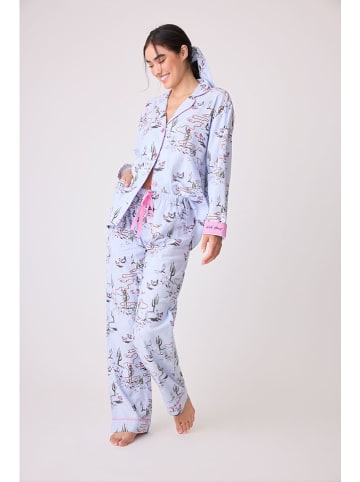 PJ Salvage Piżama w kolorze błękitnym