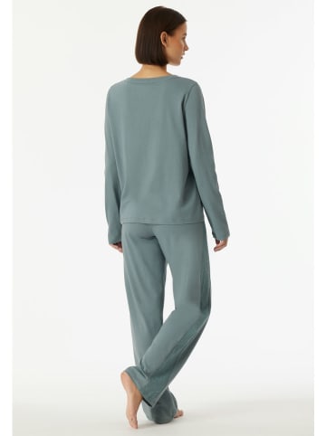 Schiesser Pyjama turquoise