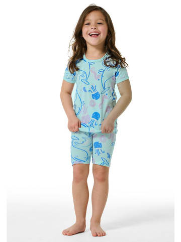 Schiesser Pyjama in Türkis