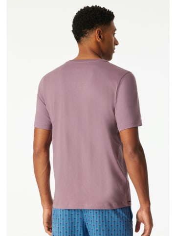 Schiesser Koszulka piżamowa w kolorze fioletowym