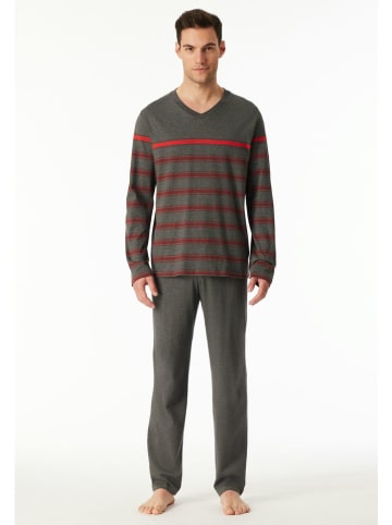 Schiesser Pyjama antraciet