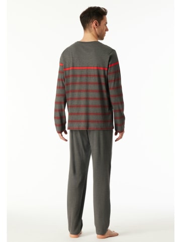 Schiesser Pyjama in Anthrazit