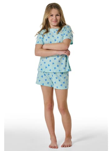 Schiesser Pyjama turquoise