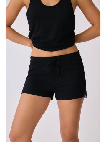 PJ Salvage Pyjama-Shorts in Schwarz