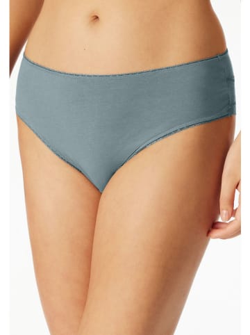 Schiesser 3-delige set: slips zwart/lichtblauw