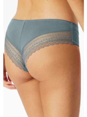 Schiesser 3er-Set: Slips in Schwarz/ Hellblau