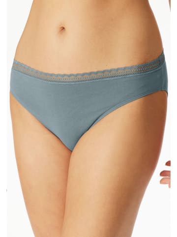 Schiesser 3-delige set: slips lichtblauw/zwart